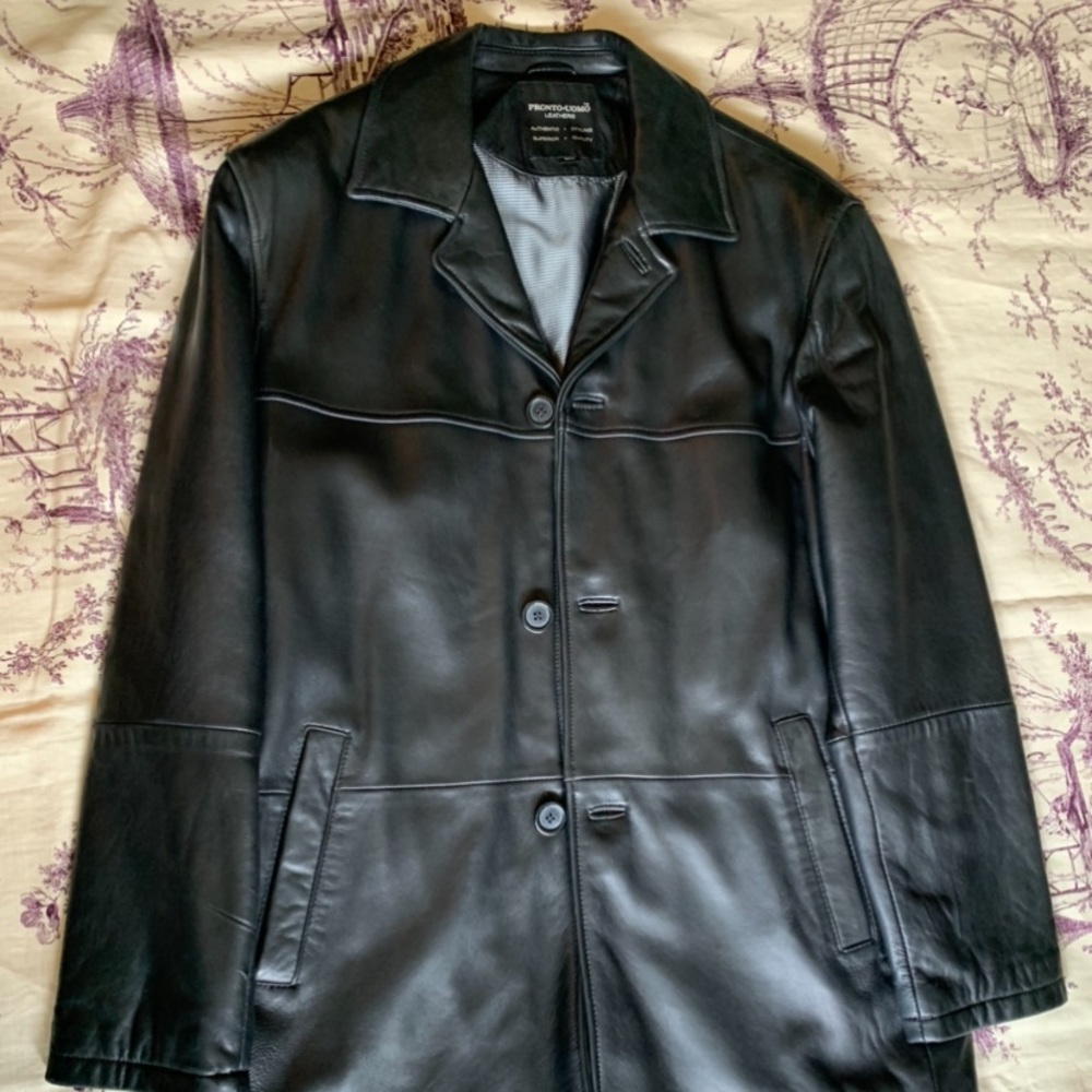 100% Authentic Leather Jacket - Size M
